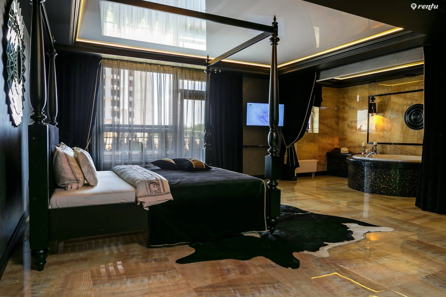 Romantic studio apartment with jacuzzi