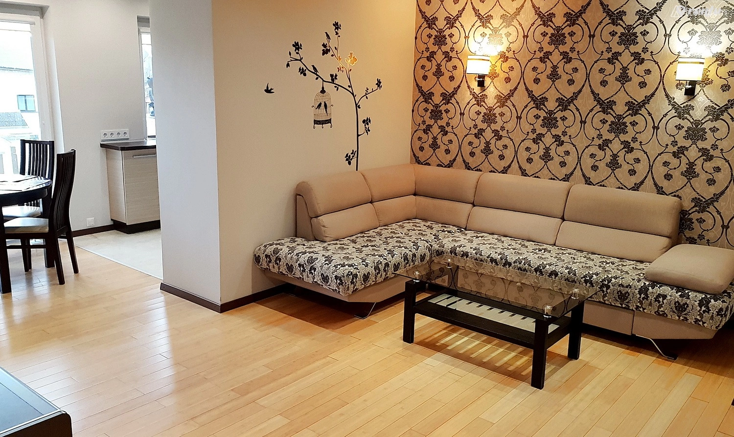 Three roomed flat in the center of Palanga