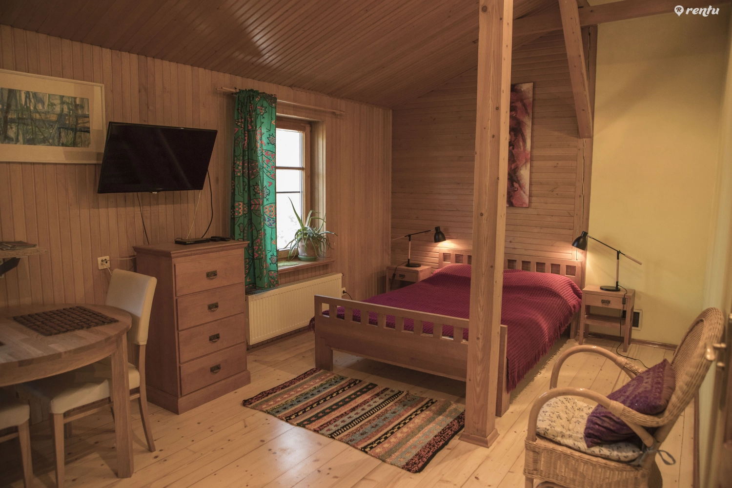 Studio apartment in an ethno-house, center of Nida