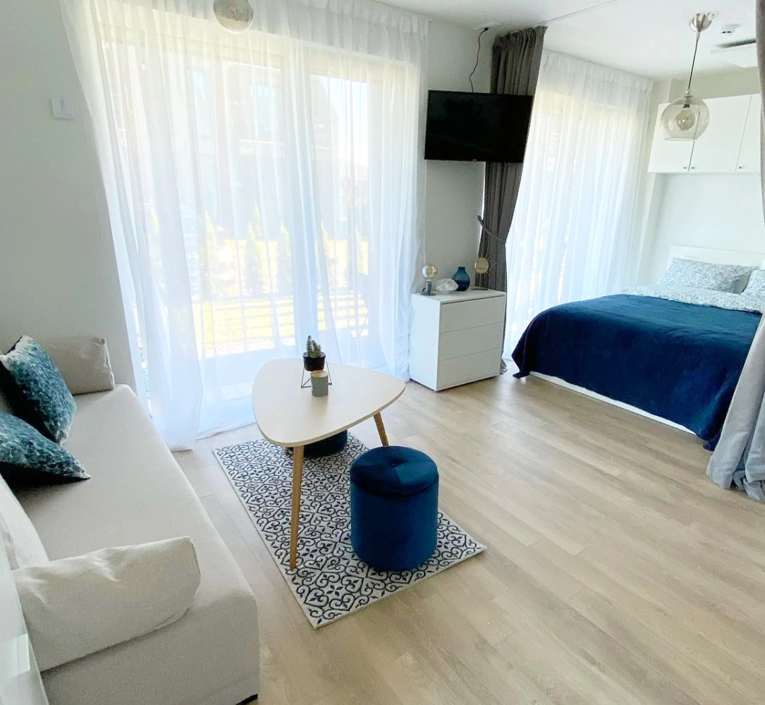 Studio apartment with terrace in Kunigiškės