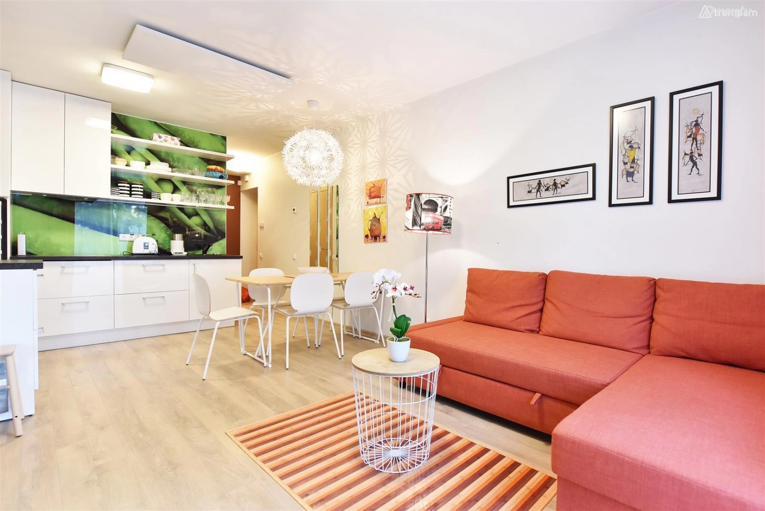 Апартаменты «Malūnu Vilas» в центре Паланги с террасой