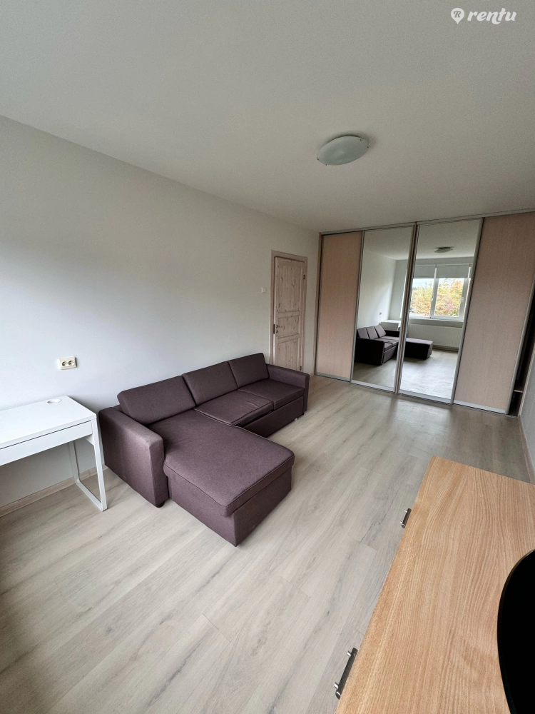 Сдается светлая 1-комнатная квартира в Каролинишкес