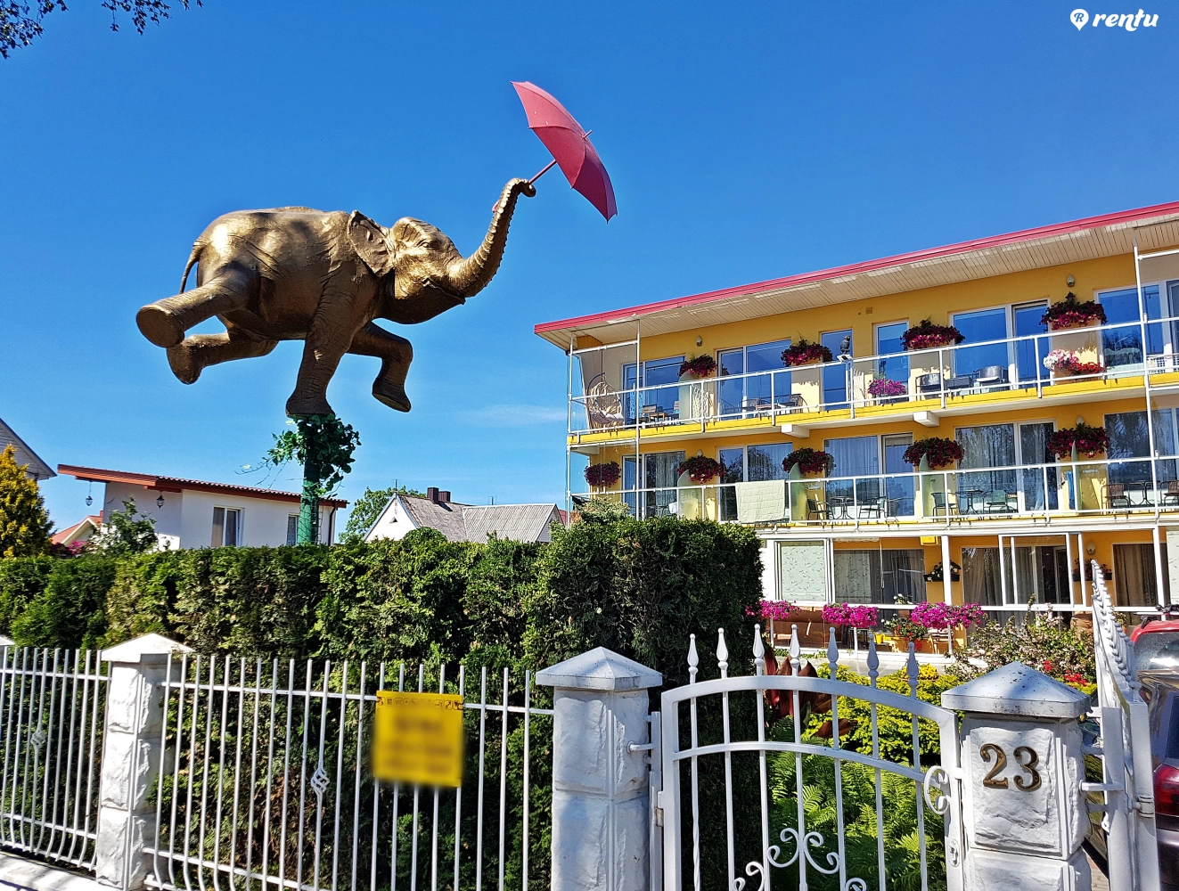 Justinos vila. Centras