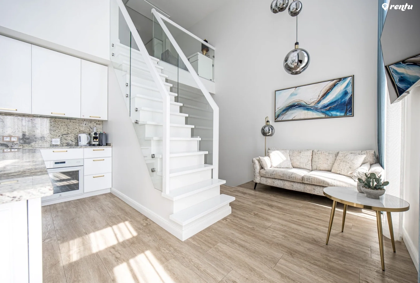 BURĖS LOFTAS - dviejų miegamųjų loftas Mano jūra 1 kvartale