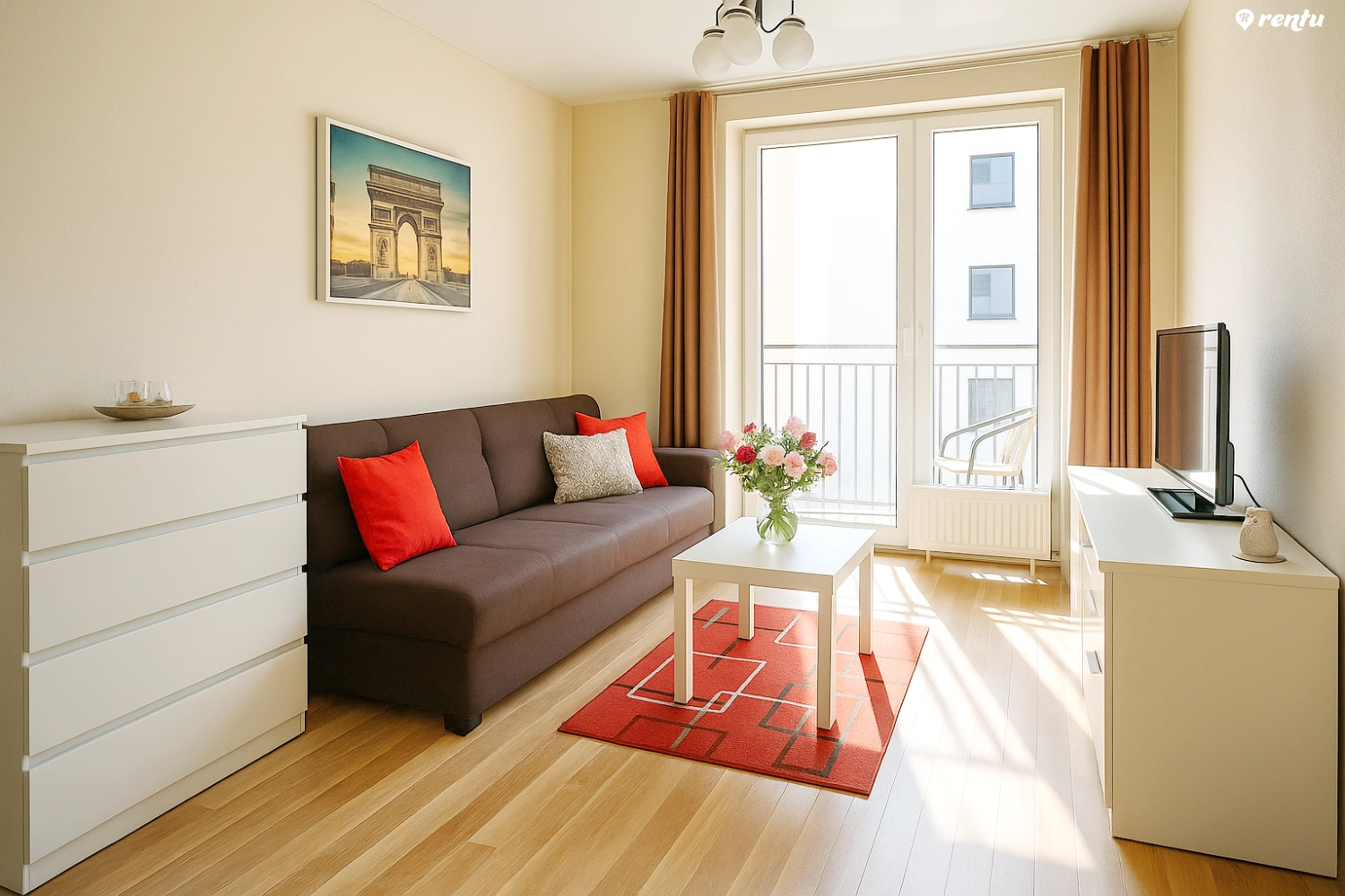 2-room apartment with balcony in Pašilaičiai