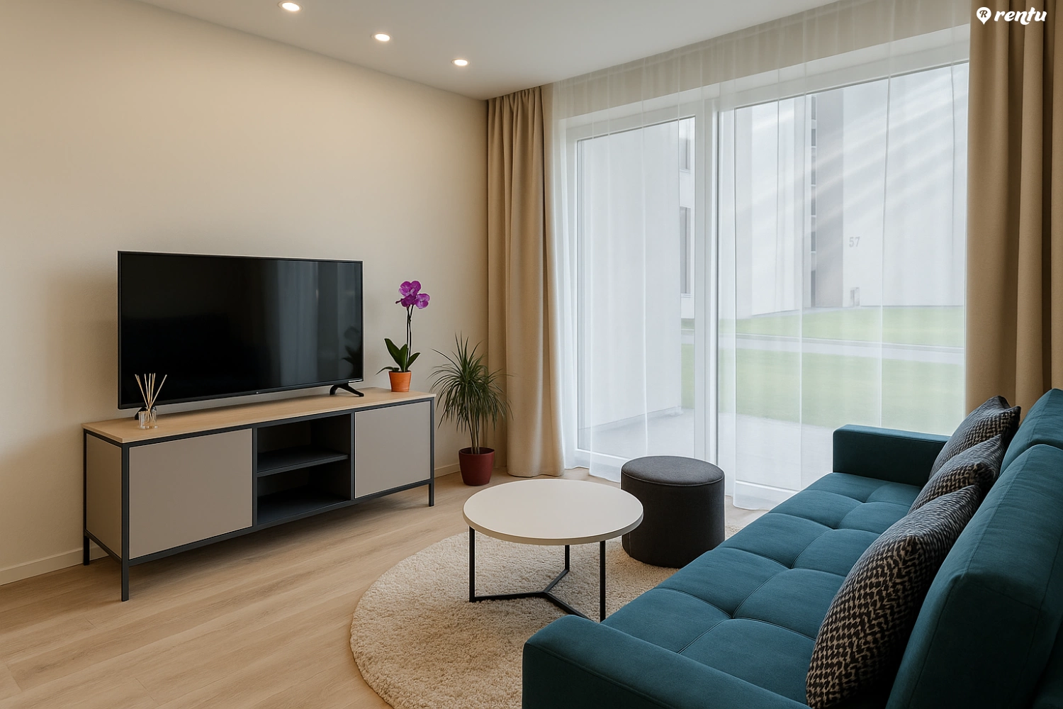 Современная квартира в Пилайте рядом с озером