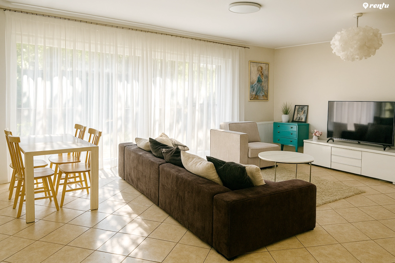 Cozy spacious apartments with a closed yard