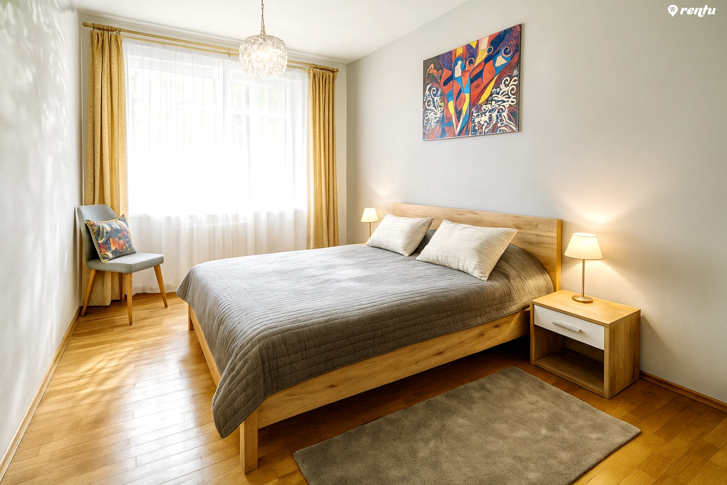 Spacious 3 rooms flat in vilnius