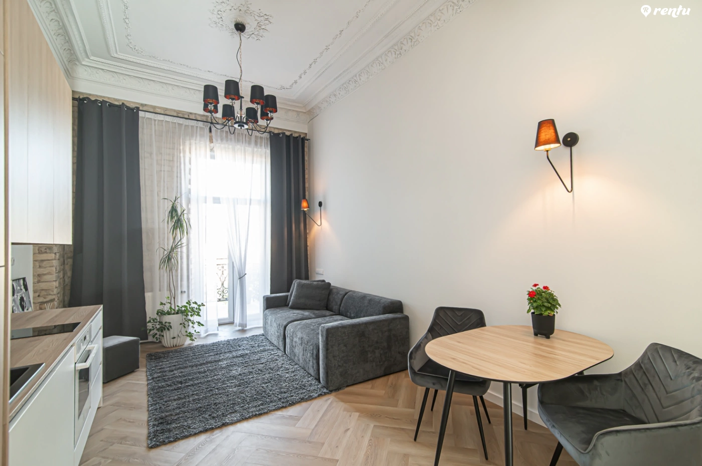 Dviejų kambarių apartamentai Vilniaus senamiestyje I Gėlių g