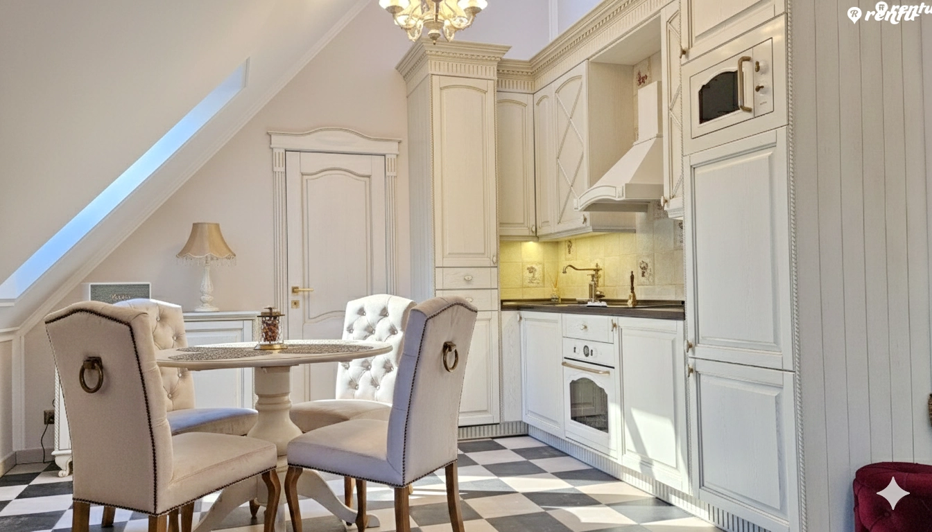 Boho style apartment with cosy balcony