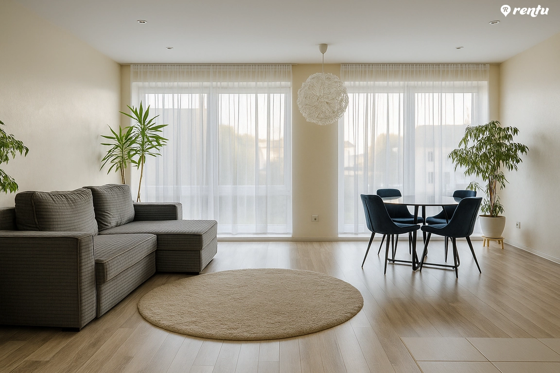 Erdvus ir šviesus dviejų aukštų butas centre