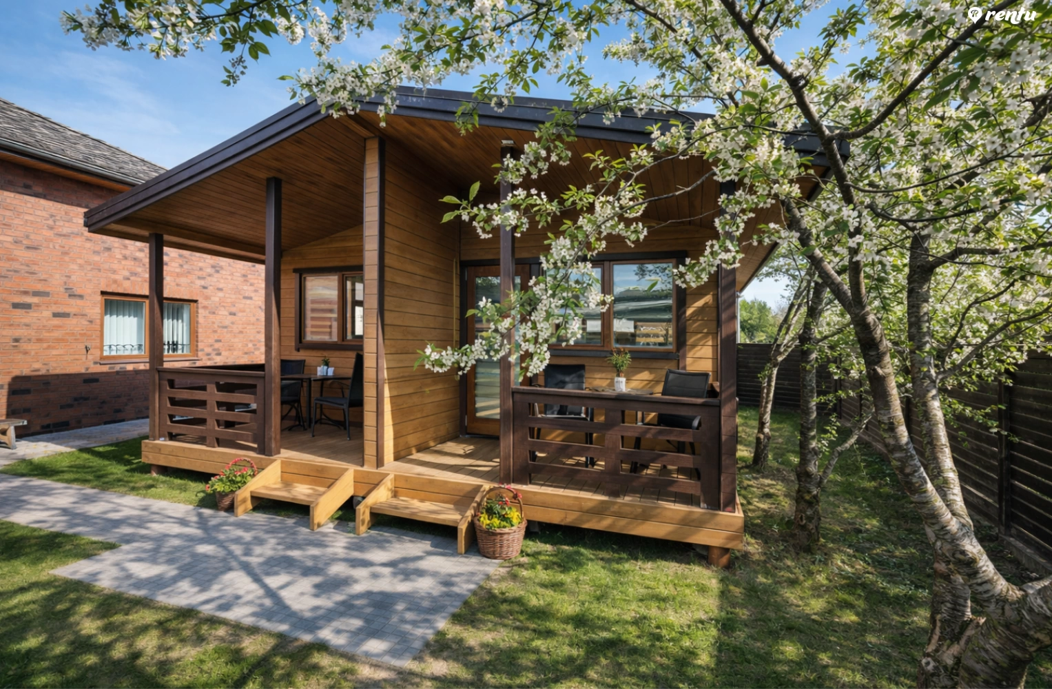 Poilsio namelis su terasa  Šventojoje "Žuvėdrų kiemelis "