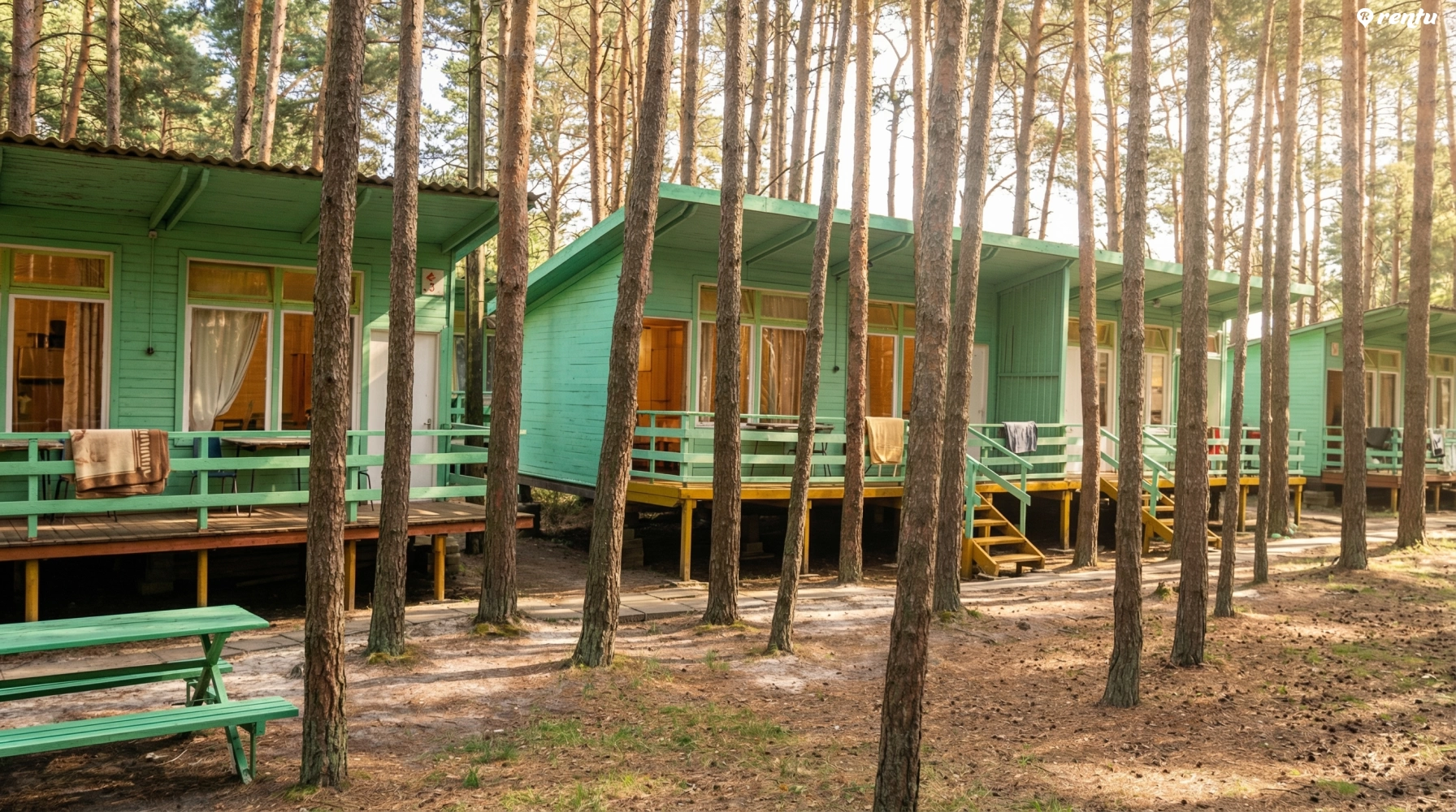 Летние домики в Швянтойи, сосновый лес и близость моря