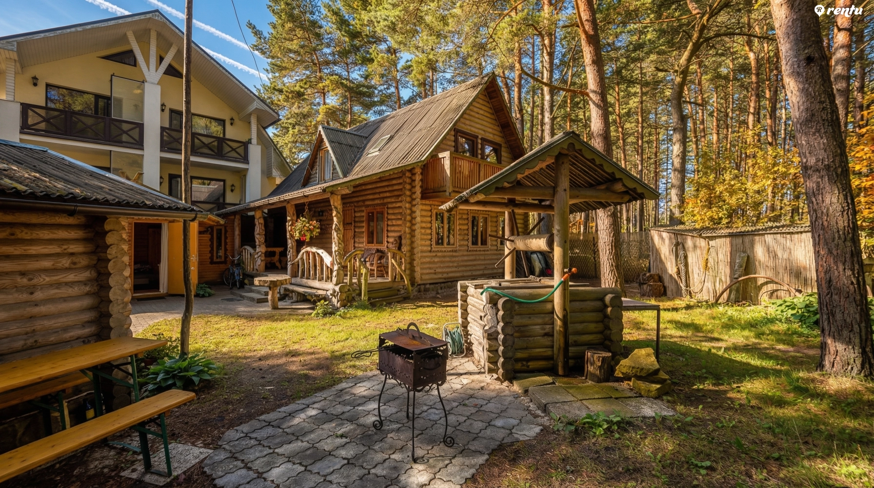 Nameliai pušyne prie jūros, Kunigiškėse