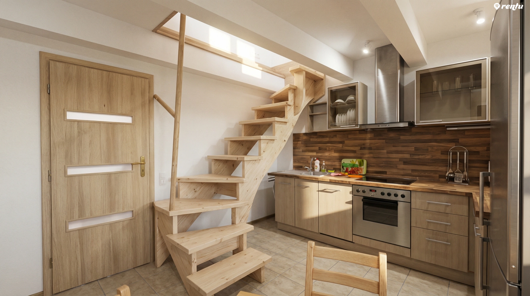 Cozy Two-Level Studio with Courtyard