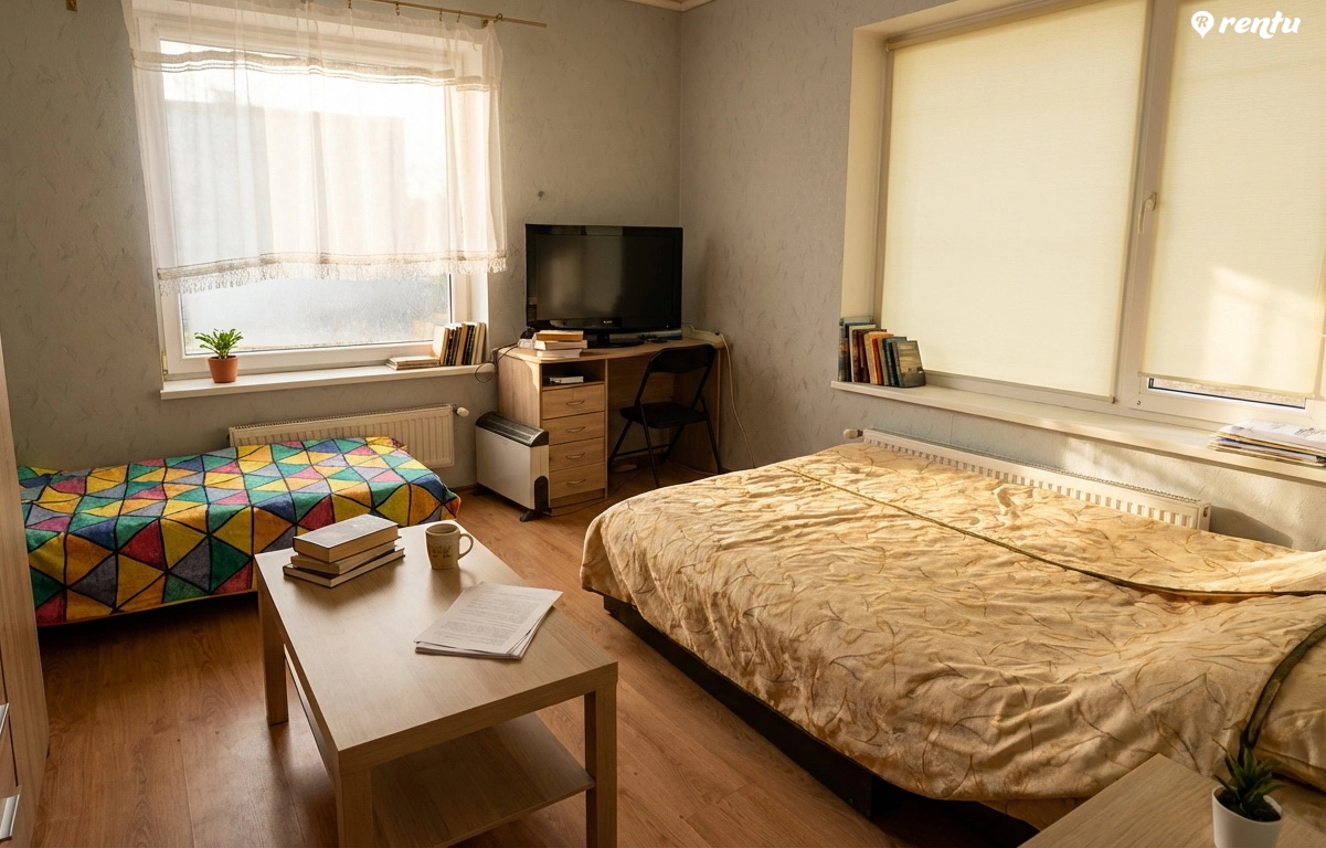 Небольшая однокомнатная квартира в частном доме