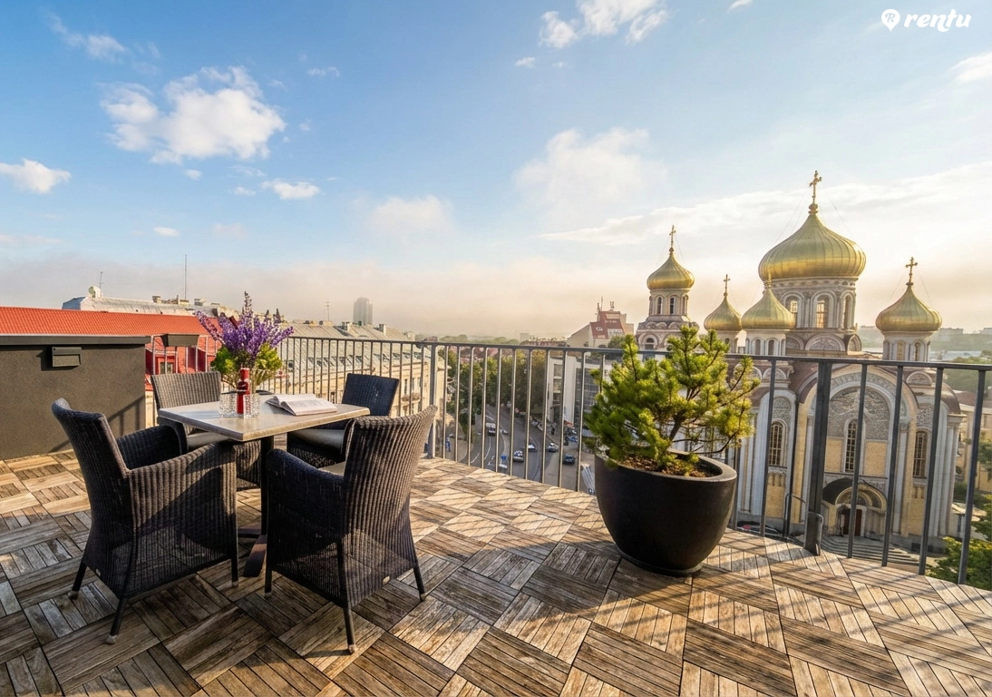 Роскошные апартаменты с террасой на крыше