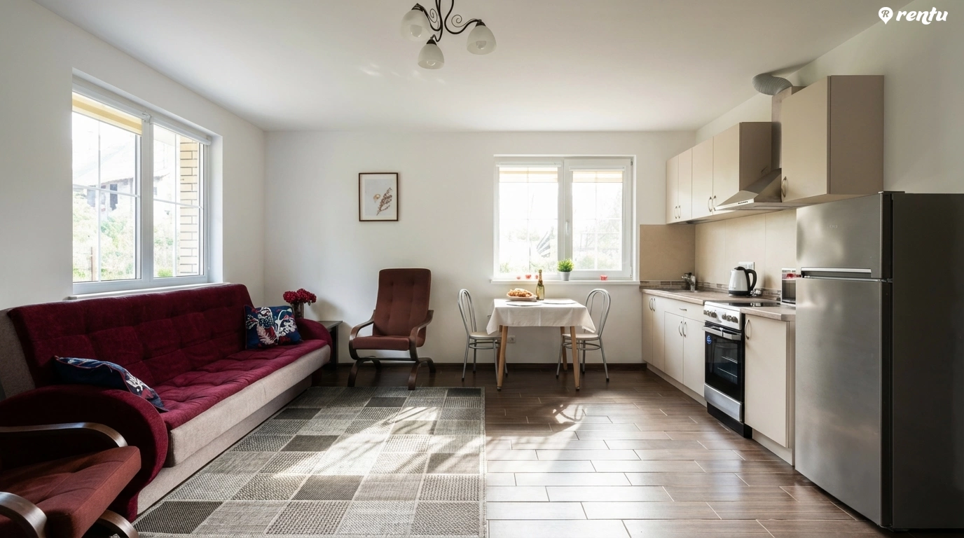 Apartment with terrace  between two lakes