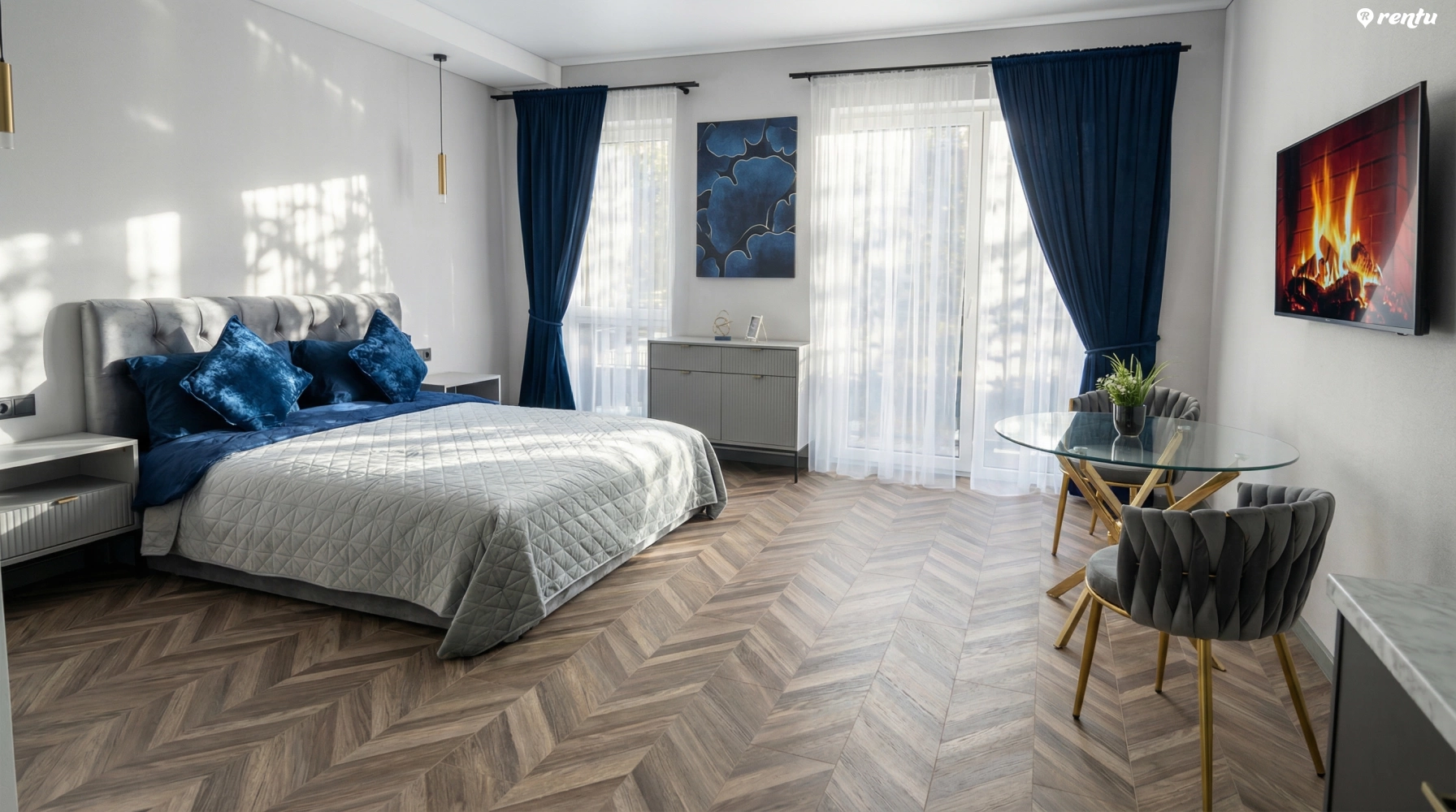 Квартира для двоих с балконом и парковкой