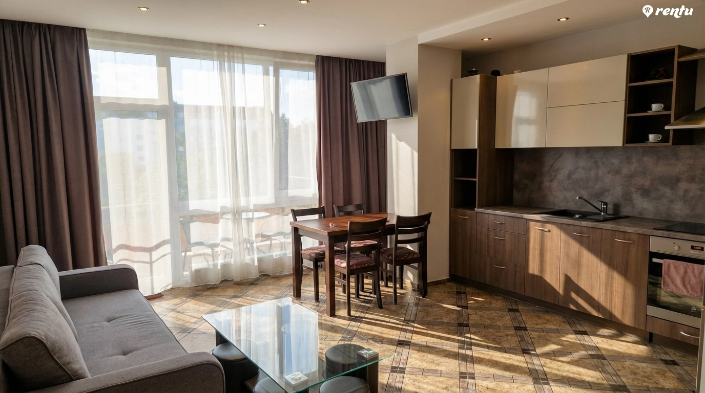 Двухкомнатная квартира с балконом