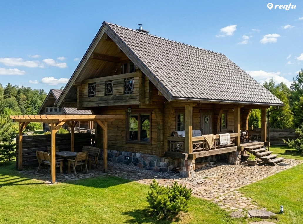 Дом возле озера Виесай недалеко от Тракая