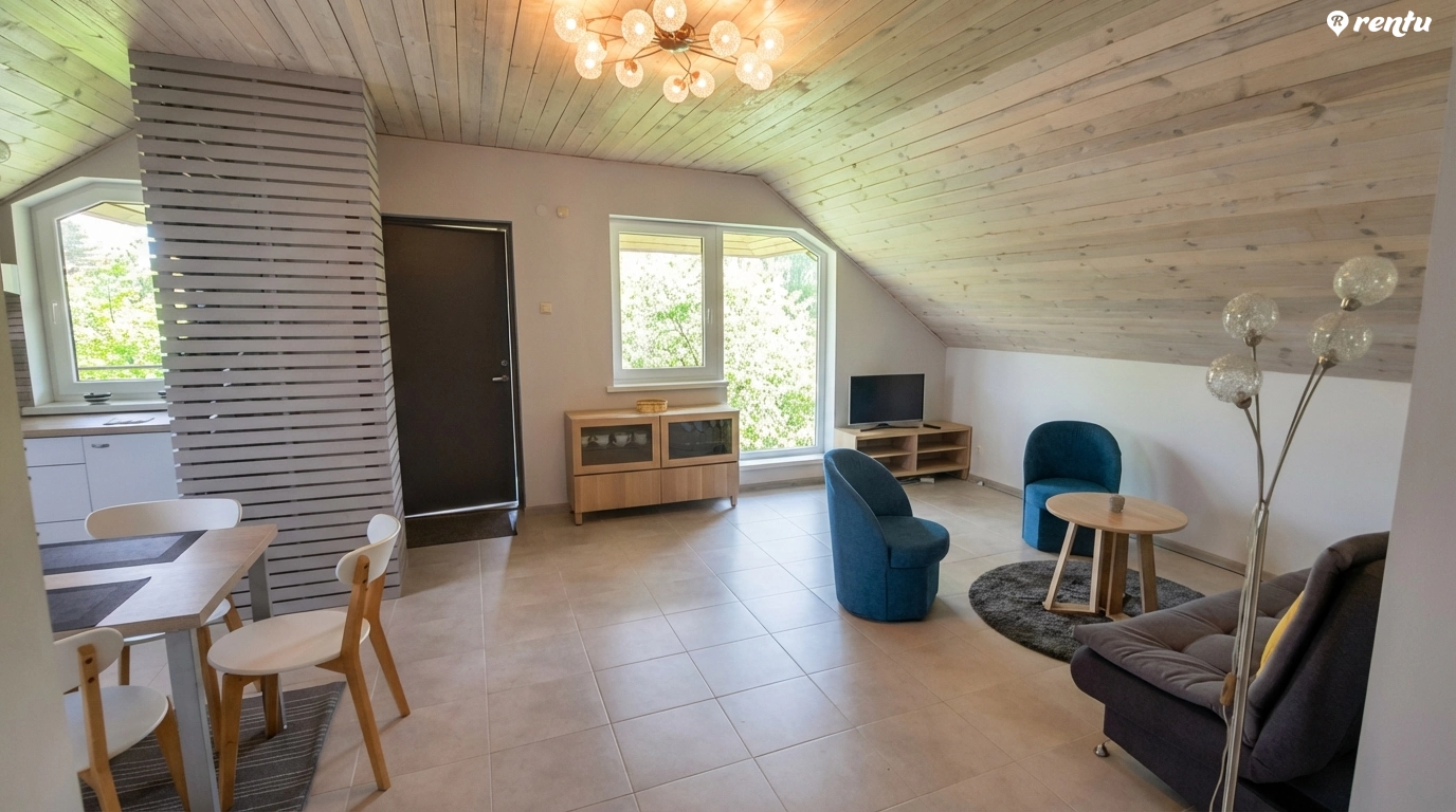 Просторная квартира с балконом в центре Друскининкая