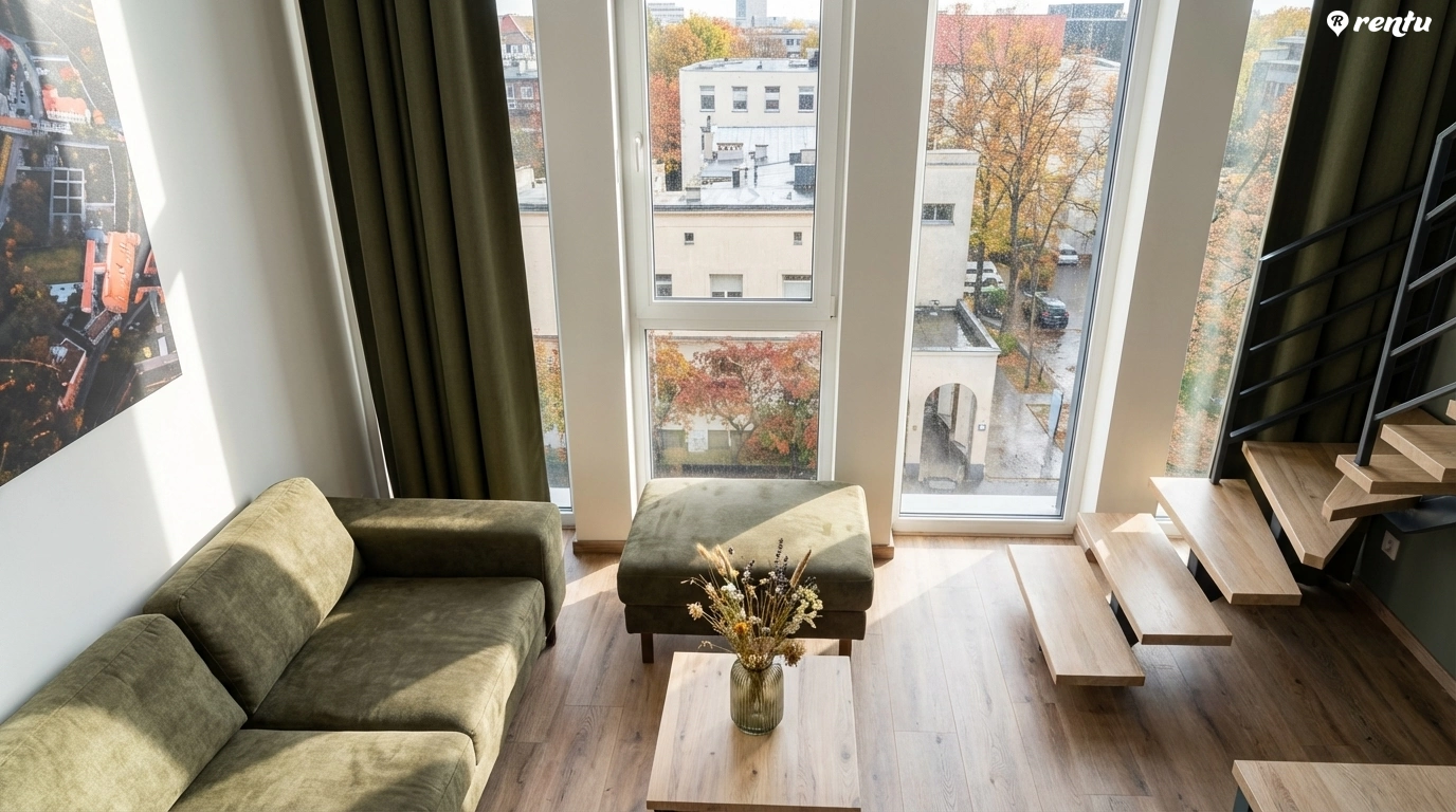 Loftas su sauna Vilniuje – skandinaviško stiliaus apartamentai