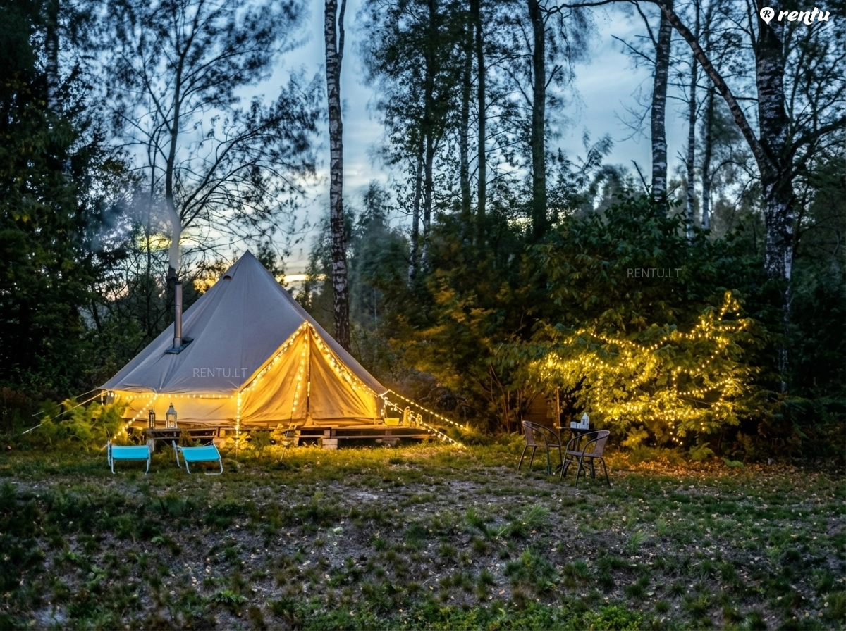 Glamping in - luxury tent